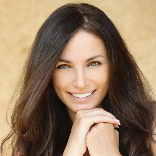 portrait of beautiful smiling young woman