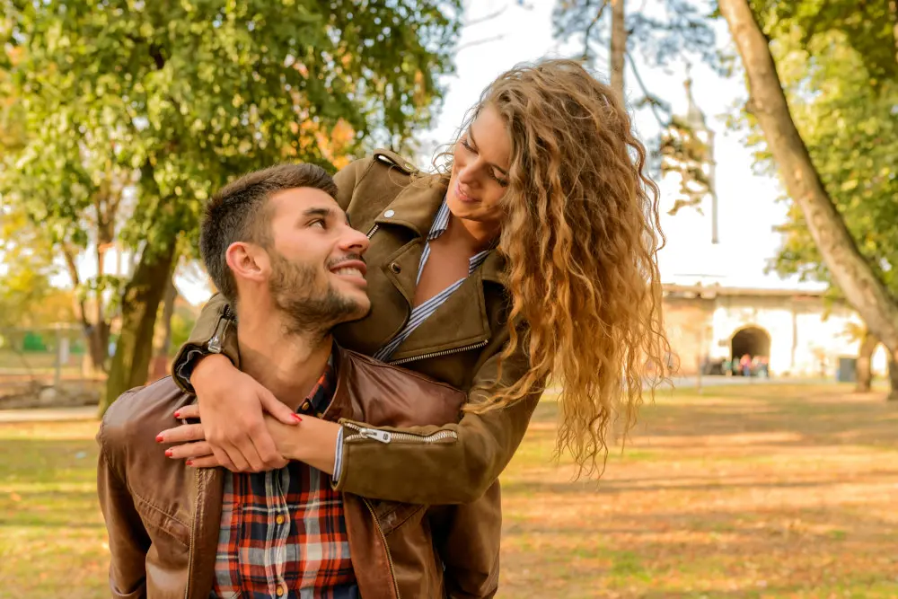 couple out in nature