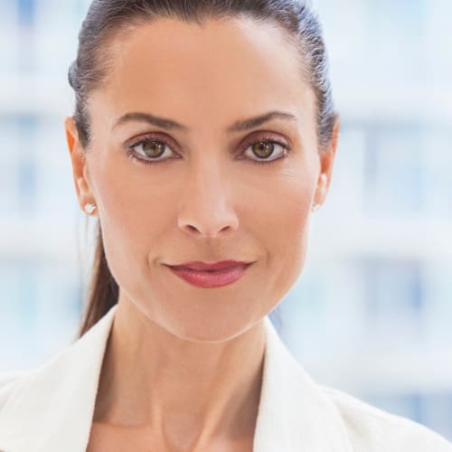 Portrait of Beautiful Woman or Businesswoman