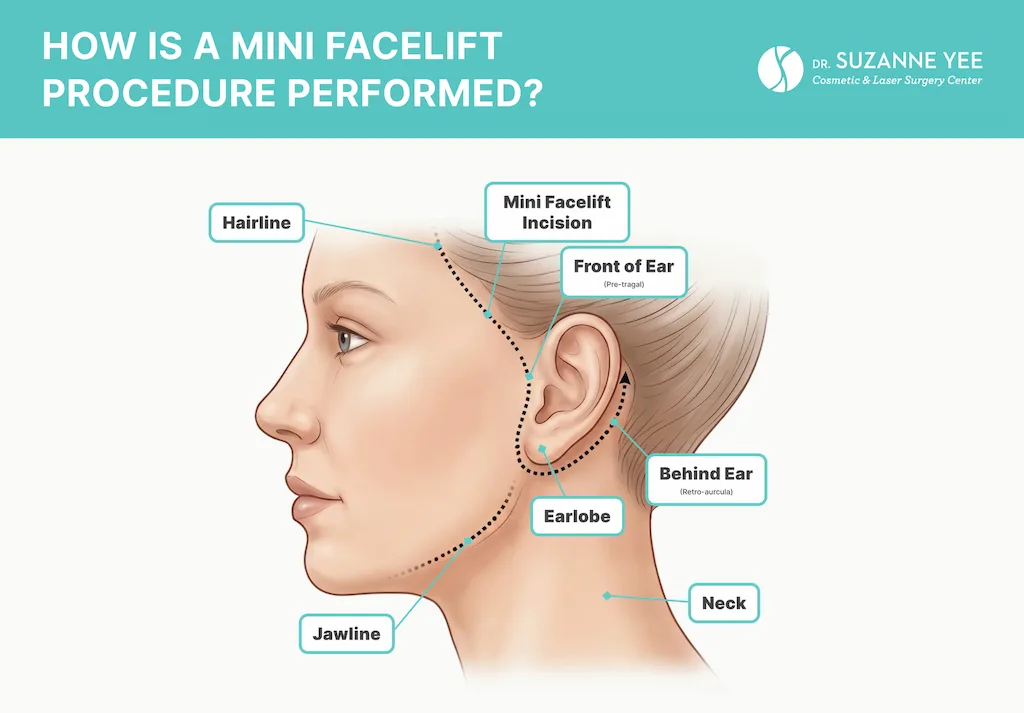 How Is a Mini Facelift Procedure Performed?