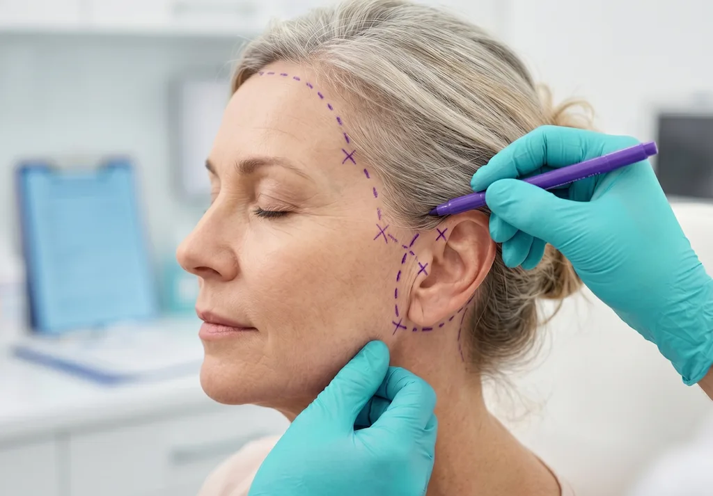 What happens during the facelift procedure?